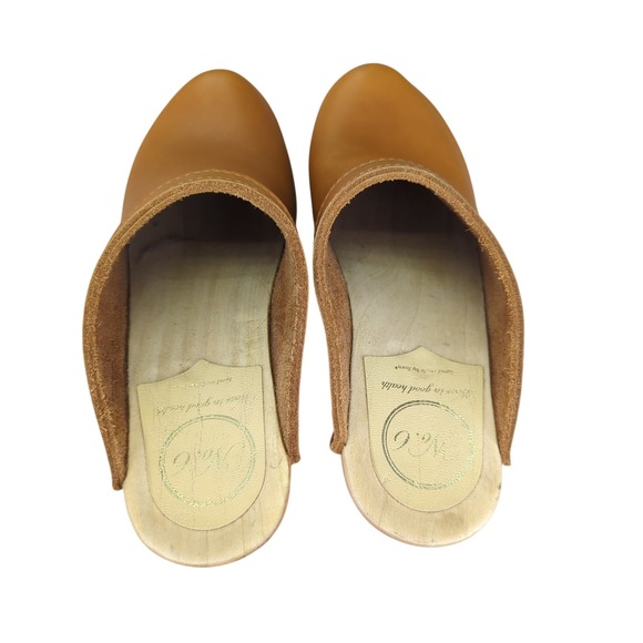 No. 6 Store Old School Clog on High Heel in Bourbon 39 - Picture 6 of 10